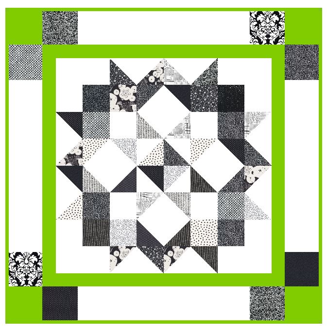 Black and White Charmer by Wacky Jacky's Digital Pattern