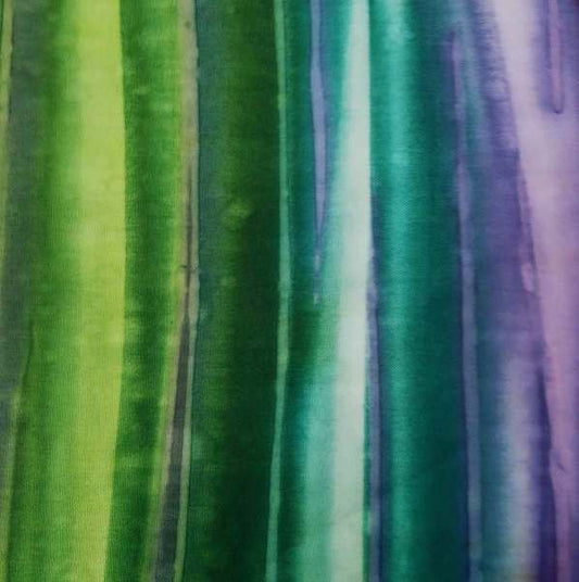 Periwinkle Stripes in Lime Green
