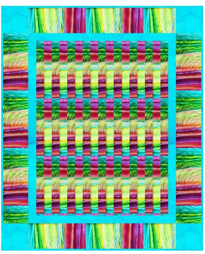 Stripes Galore Quilt by Wacky Jacky's Digital Pattern