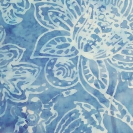 Rayon in Floral Blue (Wholesale)