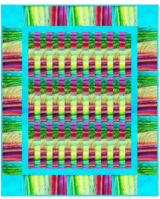 Stripes Galore Quilt by Wacky Jacky's Digital Pattern